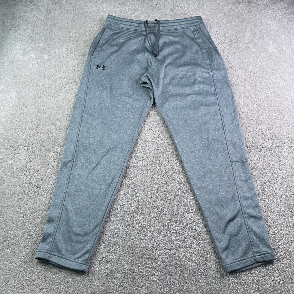 Under Armour Pants Mens Large Gray Loose Fit Fleece Cold Gear Sweatpants